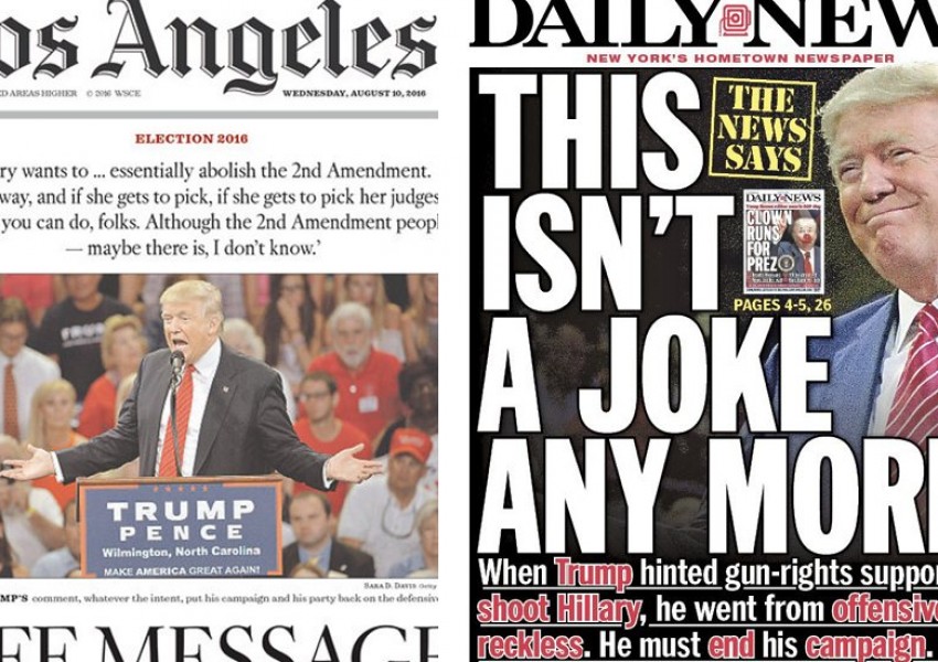 Американските медии са възмутени от Тръмп