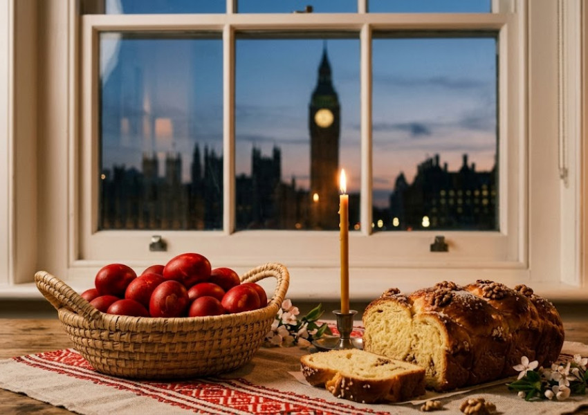 ХРИСТОС ВОСКРЕСЕ! Светлината на Възкресението озари български Лондон