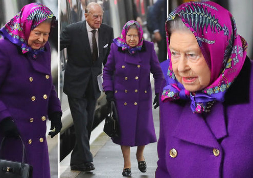 И Кралицата се прибра на село за празниците с влак