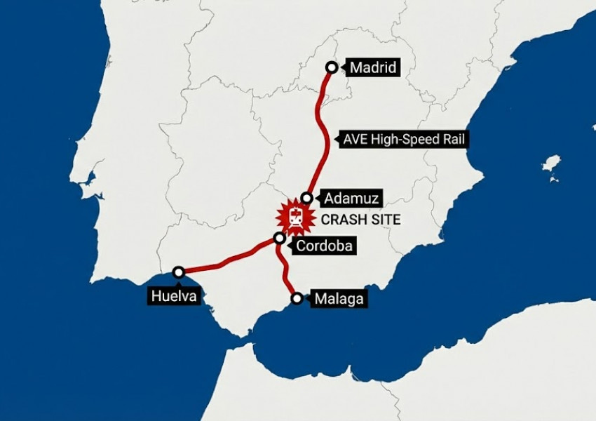 Влакова трагедия в Испания: Най-малко 39 загинали след дерайлиране на високоскоростен влак