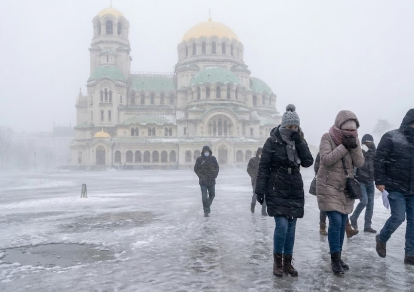 Жълт код за полярни студове: Вятърът прави усещането в София като за -15°C