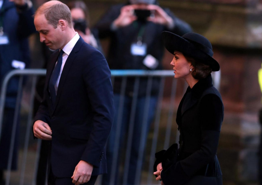 Уилям и Кейт почетоха паметта на херцога на Уестминстър (СНИМКИ)