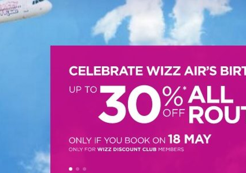 Wizz Air с мащабна промоция по случай рождения си ден!