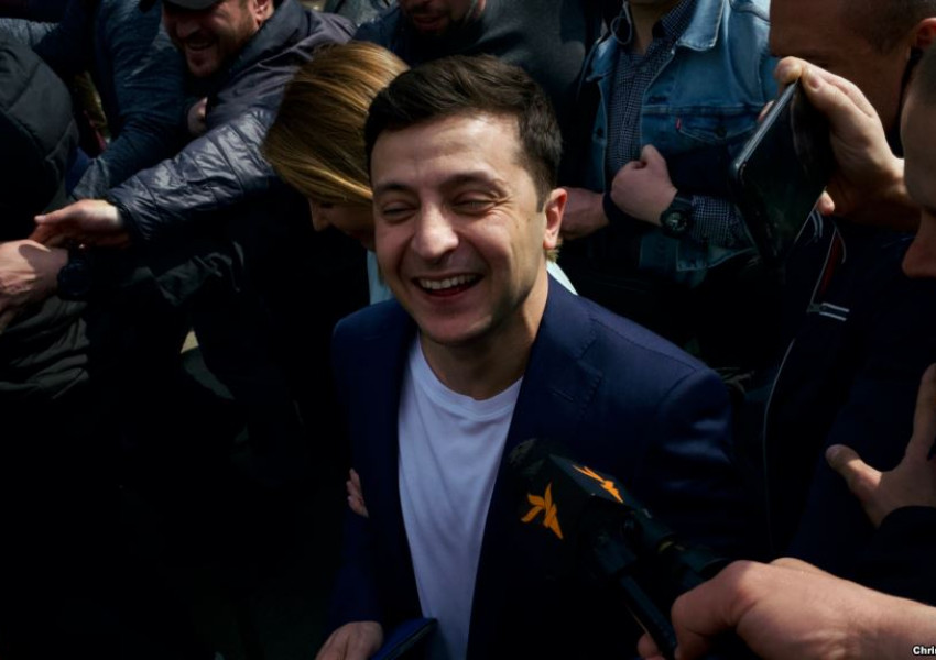Комик е следващият президент на Украйна