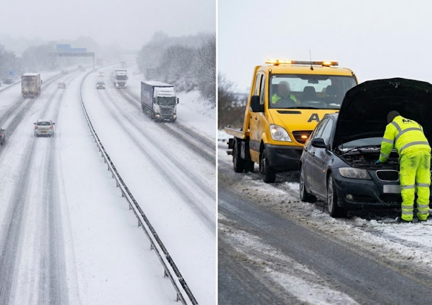 Met Office: Жълт и оранжев код за цяла Великобритания - сняг, лед и виелици!